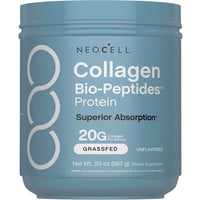 Collagen Bio-Peptides Powder 20oz - Grassfed Protein Supplement - Advanced with 18 Essential Amino Acids