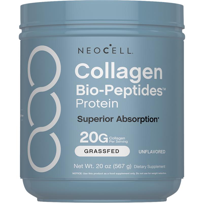 Collagen Bio-Peptides Powder 20oz - Grassfed Protein Supplement - Advanced with 18 Essential Amino Acids