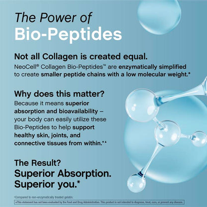 Collagen Bio-Peptides Powder 20oz - Grassfed Protein Supplement - Advanced with 18 Essential Amino Acids